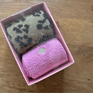 NWT Kade Spade Fuzzy Socks